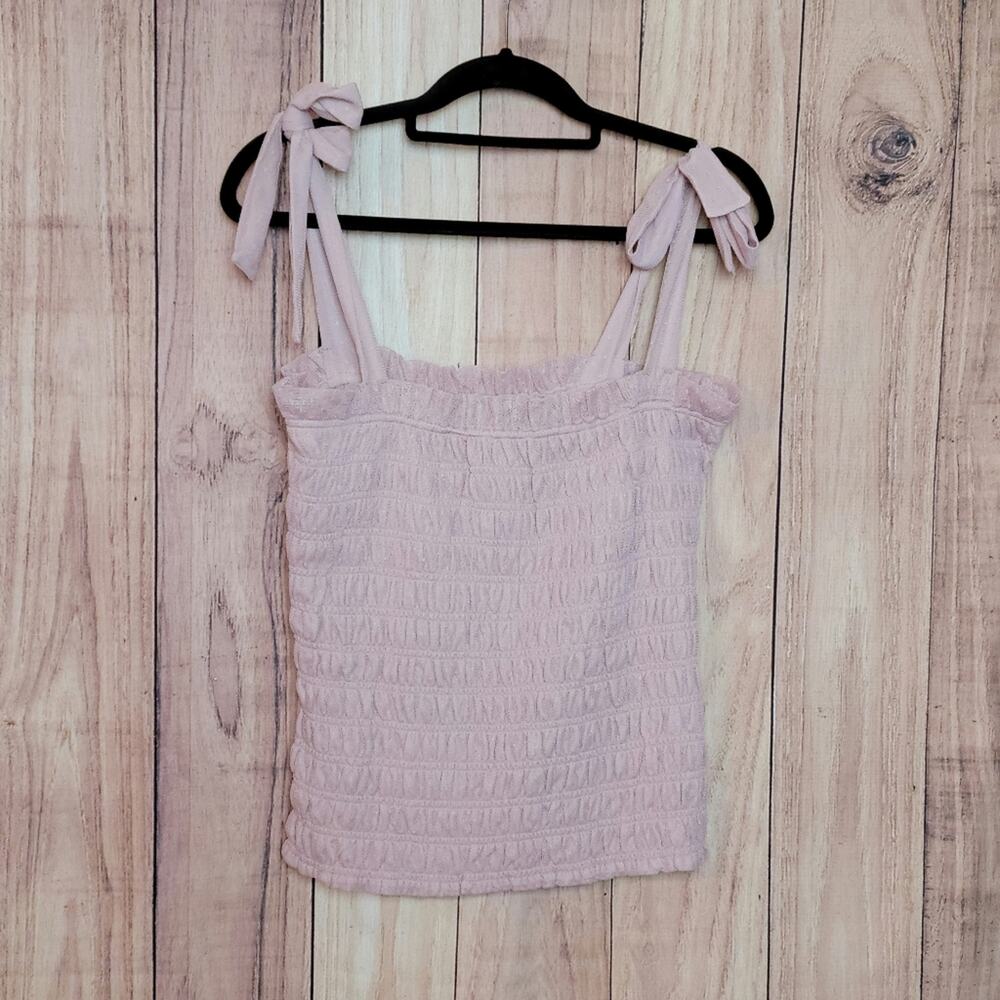 NWT Anthropologie Smocked Cami in Rose, Sz L - Picture 5 of 12